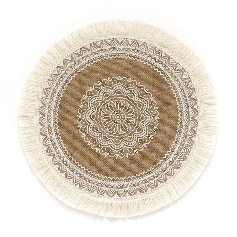 Minimalist vintage cup mat