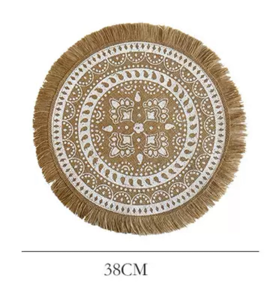 Minimalist vintage cup mat